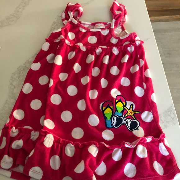 Other - St. Eve pink polka dot swim cover up size 7